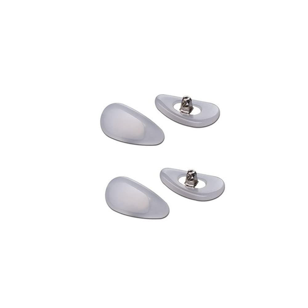 2 Pairs Jade Glasses Nose Pads Myopia Glasses Screw Type Nose Pad Accessories - White