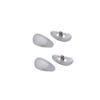 2 Pairs Jade Glasses Nose Pads Myopia Glasses Screw Type Nose Pad Accessories - White view 1