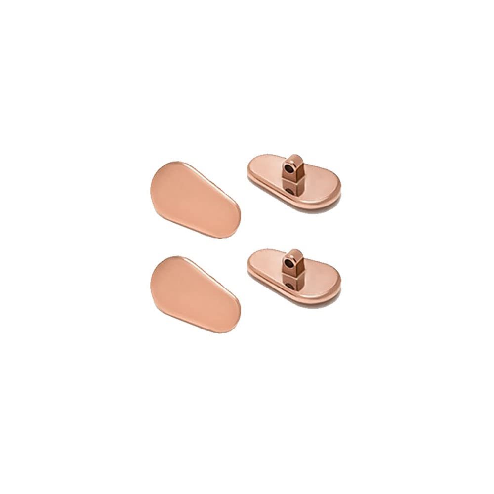 2 Pairs Ceramics Glasses Nose Pads Myopia Glasses Screw Type Nose Pad Accessories - Rose Gold
