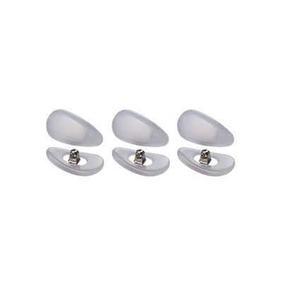 3 Pairs Jade Glasses Nose Pads Myopia Glasses Screw Type Nose Pad Accessories - White