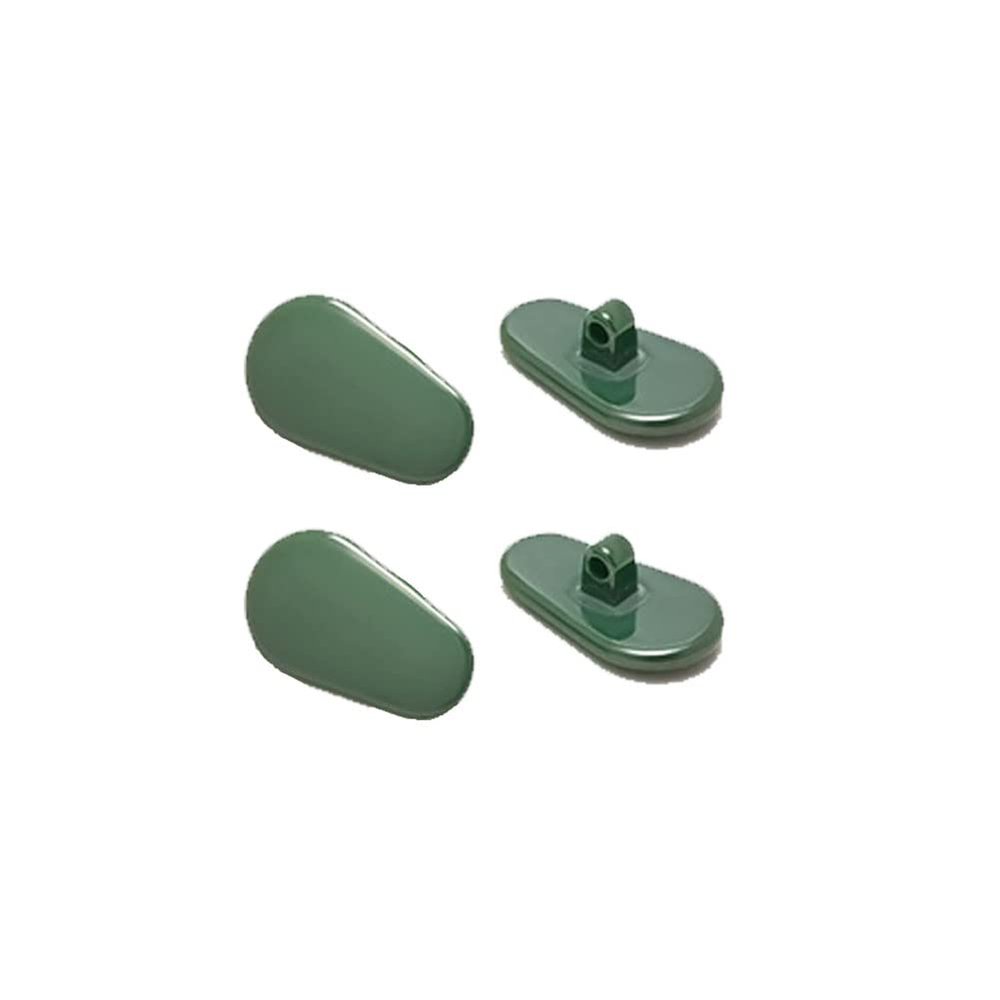2 Pairs Ceramics Glasses Nose Pads Myopia Glasses Screw Type Nose Pad Accessories - Green