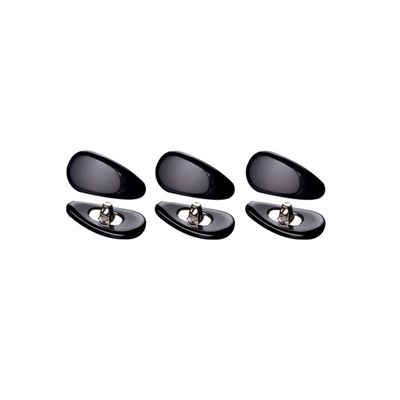3 Pairs Jade Glasses Nose Pads Myopia Glasses Screw Type Nose Pad Accessories - Black