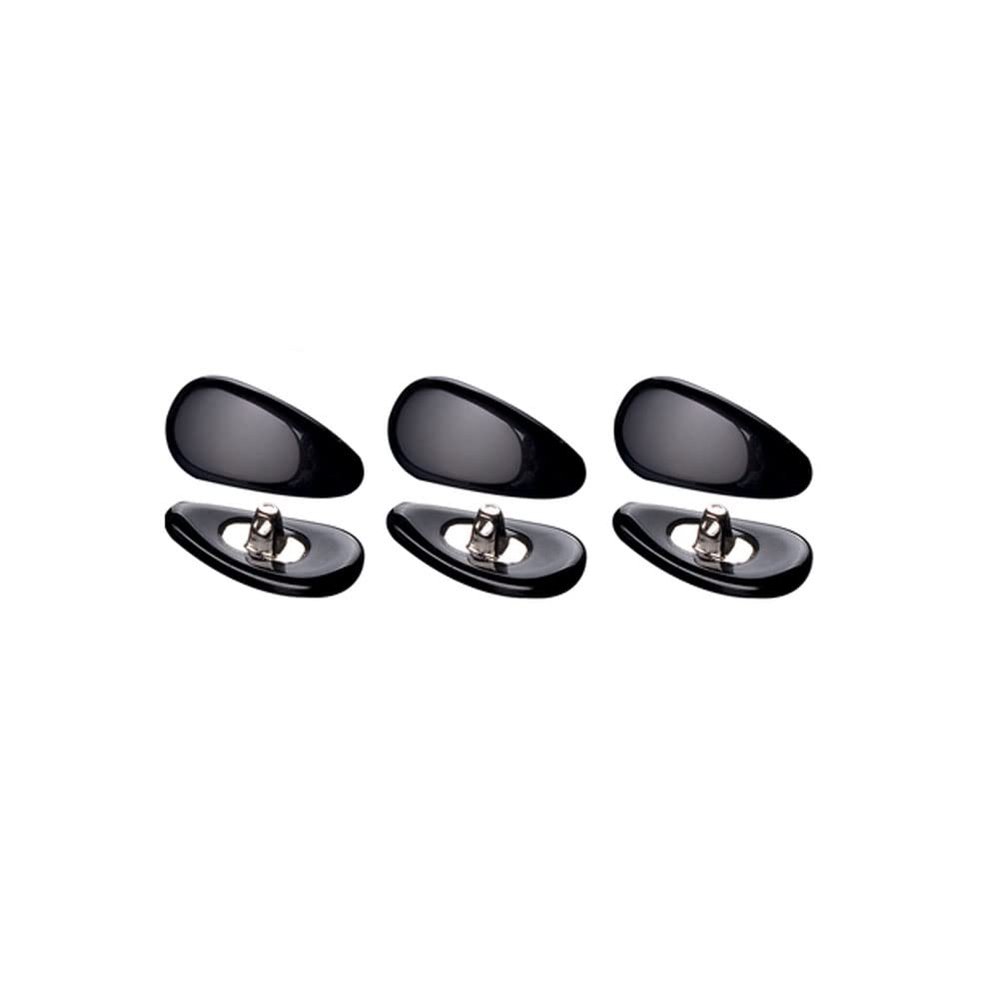 3 Pairs Jade Glasses Nose Pads Myopia Glasses Screw Type Nose Pad Accessories - Black