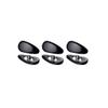 3 Pairs Jade Glasses Nose Pads Myopia Glasses Screw Type Nose Pad Accessories - Black view 1
