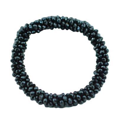 Bohemian Simple Bracelet Summer Party Gift, Shiny Rhinestone Elastic Bracelet Bangle Hair Rope Hairband Nepal Women Jewelry - 4