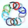 Bohemian Simple Bracelet Summer Party Gift, Shiny Rhinestone Elastic Bracelet Bangle Hair Rope Hairband Nepal Women Jewelry - 4 view 3