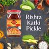 Rishta Katki 450g (Pack of 3)  Sliced mango chuney - Combination Of Raw Mango And Real Indian Spices - Provides The Ideal Indian Dining Experience view 3
