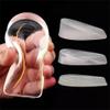 1 Pair Silicone Gel Height Increase Insole Heel Lifting Inserts Half Plain Gel Heel Pads Elastic Cushion Arch Support Insert view 1