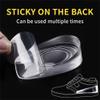 1 Pair Silicone Gel Height Increase Insole Heel Lifting Inserts Half Plain Gel Heel Pads Elastic Cushion Arch Support Insert view 2