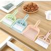 1 Pack Dust Pans with Brush Broom and Dustpan Set Small Mini Hand Broom Set Cleaning Tool for Table, Desk, Countertop, Key Board (Green) view 3