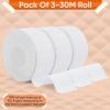 3 Roll White Zinc Oxide Tape - 2.5cm x 10m Self Adherent Cohesive Tape, Healthcare Sports Strapping Tape Rolls - Long Strong Rigid Latex Free Athletic Tape for Boxing, Physio Injury. view 2