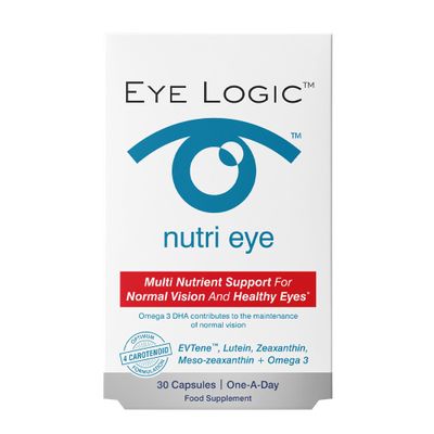 Eye logic Nutri Eye | Supports Macular & General Eye Health | High Levels of Macular Carotenoids | Omega 3, Vitamin C, Zinc, Copper, B Vitamins and Grape Seed | One A Day | 30 Capsules