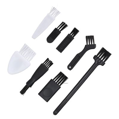 Cleaning Brush Set, Wear Resistant Shaver Cleaning Brush Sturdy 8pcs PP Stable Portable for Computer Accessories