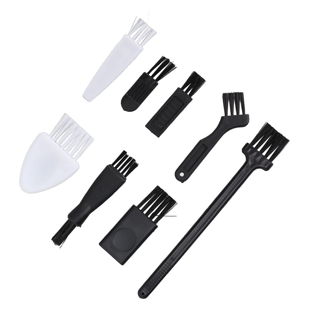 Cleaning Brush Set, Wear Resistant Shaver Cleaning Brush Sturdy 8pcs PP Stable Portable for Computer Accessories