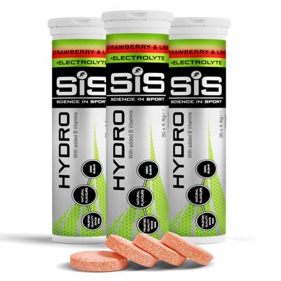 Science in Sport Hydro Electrolyte Tablets 60 pcs. Strawberry & Lime Vegan & Gluten-Free, Ideal to Promote Hydration and Maintain Electrolytes Balance (Packaging May Vary)