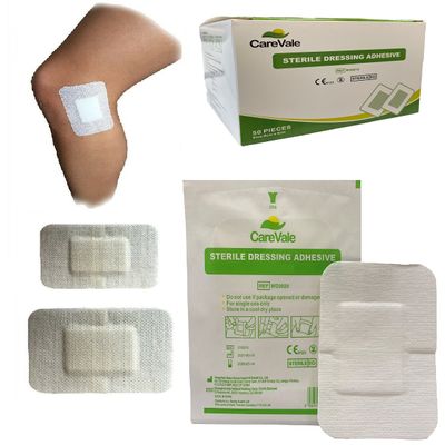 CareVale Adhesive Sterile Dressings - First Aid Plasters Cuts & Wounds, Burns (15 X 10 CMS Box of 50)