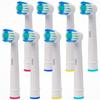 8 Pack Toothbrush Heads for Oral-B Braun Electric Toothbrushes, Family Pack, Precision Clean Replacement Toothbrush Head by Dentia view 1
