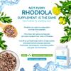 Rhodiola 500mg (3% Rosavins - 1% Salidrosides) Whole Root Equivalent  60 Capsules - Suitable for Vegetarians and Vegans view 4