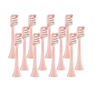 lindawang lin 12 PCS Suitable Brush Head Compatible For SOOCAS X3/X3U/X5 Household Replacement Effective Cleaning Sonic Electric Toothbrush Heads going (Color : 12pcs Pink)