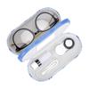 Muf 2 in 1 Contact Lens Case and Glasses Case,Double Sided Dual Use Design,Leak Proof & Portable,Tweezer and Contact Lens Solution Bottle Included for Travel Kit(Blue Plaid) view 1