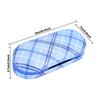 Muf 2 in 1 Contact Lens Case and Glasses Case,Double Sided Dual Use Design,Leak Proof & Portable,Tweezer and Contact Lens Solution Bottle Included for Travel Kit(Blue Plaid) view 2