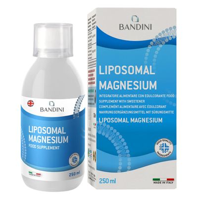 Bandini Liposomal Magnesium Liquid | High Strength, Bioavailability & Absorption | Reduces Stress, Tiredness, Headaches, Nervousness, Constipation & Promotes Relaxation | Vegan, Non-GMO | 250ml