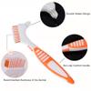 Angzhili 3 Pack Denture Cleaning Brush,ABS Portable Denture Brush for Denture Care (3) view 2