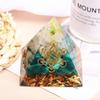 Handmade Orgonite Pyramid, 60mm Amethyst Crystal Sphere with Amethyst Natural Cristal Stone Orgone Energy Healing,Crystal Orgonite,Yoga Energy Generator Crystals view 3
