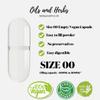 Empty Vegan Capsules Size 00 by OILS AND HERBS UK (250) view 2