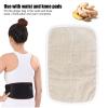 Ginger Bag Pack,Breathable Cotton and Linen Hot Compress Ginger Therapy Pad for Waist and Knee Protectors view 3