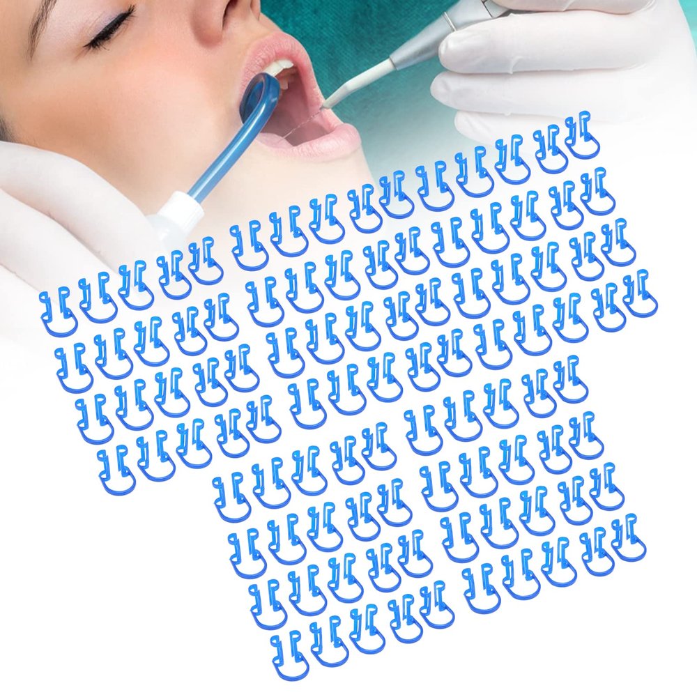 100Pcs Cotton Roll Holder Clip Mouth Supplies Denture Tool Mini Fashion Compact Comfortable Home DIY Thanksgiving Christmas Elderly