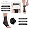 ACWOO Ankle Support Brace, 2 Pack Elastic Compression Foot Sleeves Plantar Fasciitis Socks, Anti-Slip Breathable Compression Support Sleeve for Ankle Protection, Sports Protection and Pain Relief (M) view 3