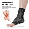 ACWOO Ankle Support Brace, 2 Pack Elastic Compression Foot Sleeves Plantar Fasciitis Socks, Anti-Slip Breathable Compression Support Sleeve for Ankle Protection, Sports Protection and Pain Relief (M) view 4