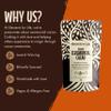 Ceremonial Cacao Paste 250g | Virgin & Pure Quality Ceremonial Grade Cacao | Ethically Sourced Premium Chocolate | Vegan, Gluten, & GMO Free | Packaged in 100% Plastic-Free Compostable Bags | view 3