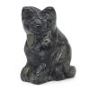 1.5" Cat Statue Stone Carving Natural Gemstone Crystal Quartz Chakra Animal Figurine Home Decoration 1pc,Kambaba Jasper view 1
