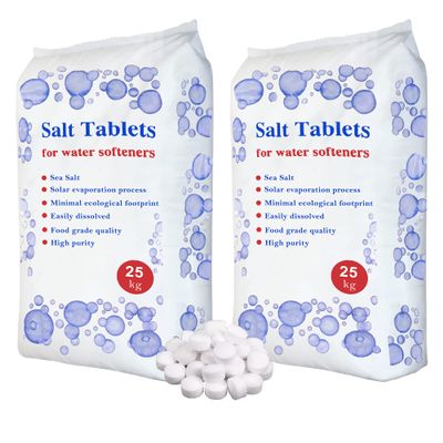HSD 25 Kg Salt Tablets Water Softener Food Grade Compatible to All Water Softner Machines Food Grade 100% Genuine British Salt Tablet Of Premium Quality Best For Laundry Kitchen Dish Washing (2)