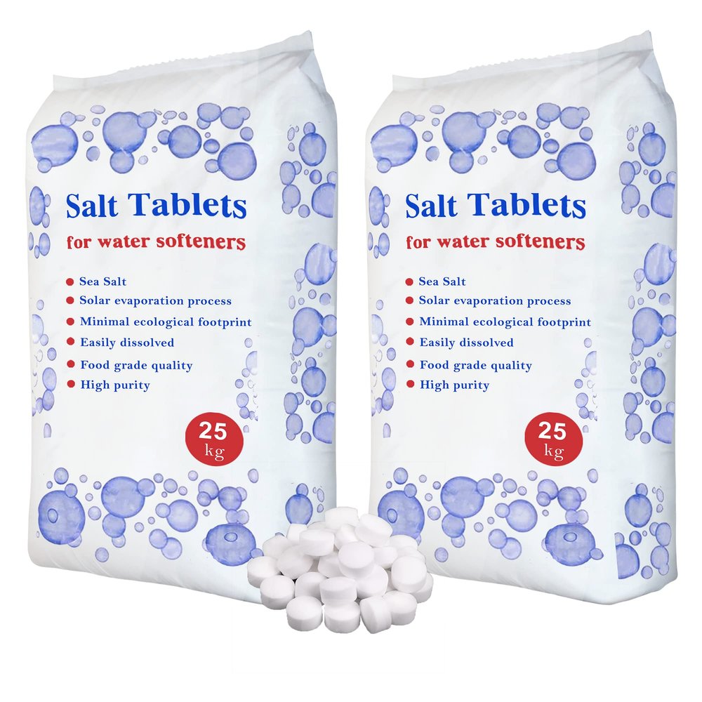HSD 25 Kg Salt Tablets Water Softener Food Grade Compatible to All Water Softner Machines Food Grade 100% Genuine British Salt Tablet Of Premium Quality Best For Laundry Kitchen Dish Washing (2)