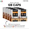 BARLEY coffee (128 Pods) compatible with Lavazza A Modo Mio, 8 Boxes of 16 Pods, natural and delicate flavor, caffeine-free, perfect for a light and relaxing break (La Capsuleria) view 2