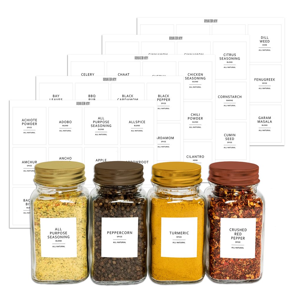 Dekluttr Minimalist Labels Set (Spices 1)