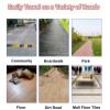 Wheelchair Front Wheel, Solid Rubber Wheel, Light Wheelchair Accessories, with Front Fork, 6 inches, 2pcs,Grey view 4