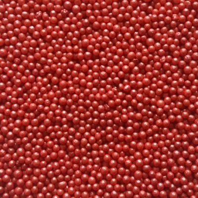 Vision4ever 75 Gram Red Glimmer Pearls Color Party Treats Cupcake Sprinkles Edible Sugar Xmas Cupcake Cake Toppers Decoration With Attractive Looks
