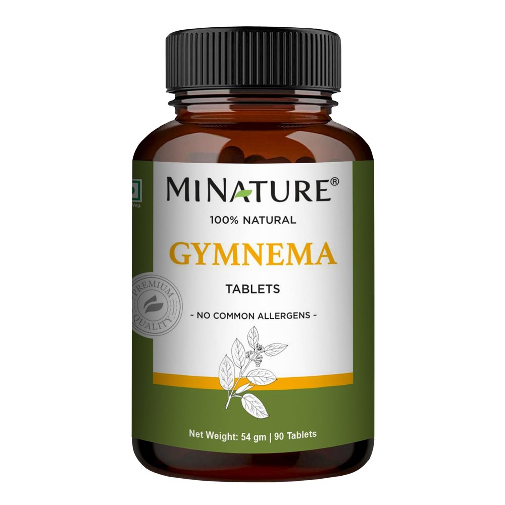 Gymnema Tablets by mi Nature | 90 Tablets, 1000 mg | Gurmar | Gymnema Sylvestre Supplements | Vegan | Metabolism Support | Sugar Destroyer