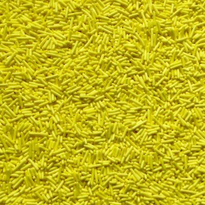Vision4ever 25 Gram Yellow Color Edible Sugar Strands Cupcake Sprinkles Cake Decoration Birthday Rainbow With Attractive Looks