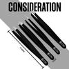 OCBA Tweezers for Facial Hair Women & Men for Precise Grooming of Eyebrows - Professional Stainless Steel Black Color Coated Eyebrow Tweezers for Ingrown Hair on Nose Ear (Black) view 4