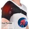 LJBOZ Electric Shoulder Heating Pad with Straps, 3 Adjustable Temperature Settings Shoulder Compression Sleeve for Pain Relief, Adjustable Rotator Cuff Heating Pad for Physical Therapy, Led Display view 2