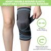 MILAIUN Knee Support for Men/Women 2 Pack, Compression Adjustable Knee Brace, Non-Slip with Strap for Meniscus Tear, Arthritis, Ligament Damage, Running, Walking, Gym, Sports (Blue, M) view 4