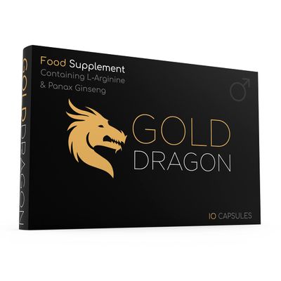 Gold Dragon Strong Ginseng Complex (10 Capsule) - 500MG - Premium Enhanced Energy, Stamina & Endurance, 100% Safe & Natural - Fast Acting Performance
