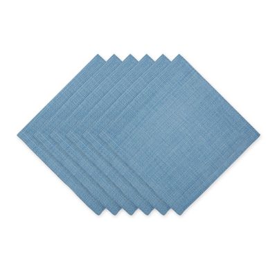 DII Variegated Tabletop Collection, Napkin Set, 20x20, Light Blue, 6 Piece