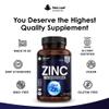 Zinc 50mg High Strength Tablets with Copper, Pure Zinc Supplements Contributes Towards The Immune System, Bone Health and Fertility, Vegan, Non-GMO, Made in UK by New Leaf 120 Tablets view 4