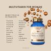 Sky Premium Life Female Multivitamin and Minerals Food Supplement  60 Tablets with Vitamins A, B-Complex, C, D3 as Well as Minerals and Trace Elements. view 2